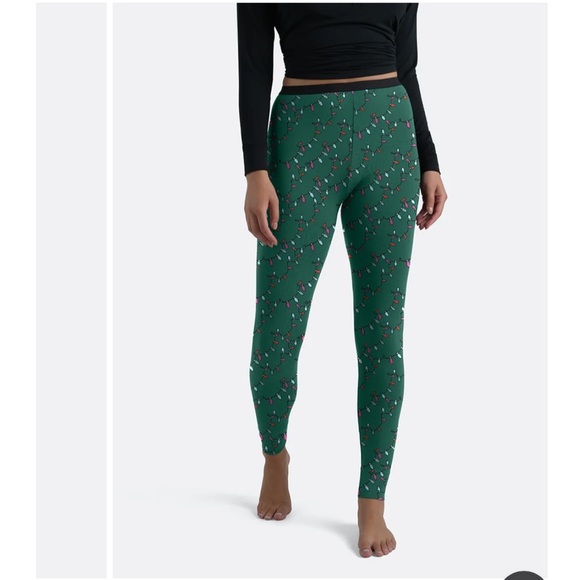 meundies lounge pants festive holiday Christmas “Light Me Up” medium bottoms - Picture 7 of 14